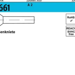 Senkniete DIN 661 5x 16 A 2 100 Stück