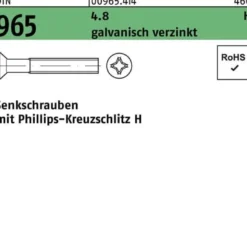 Senkschraube DIN 965 PH M5x 70-H 4.8 galv.verz. 200St.