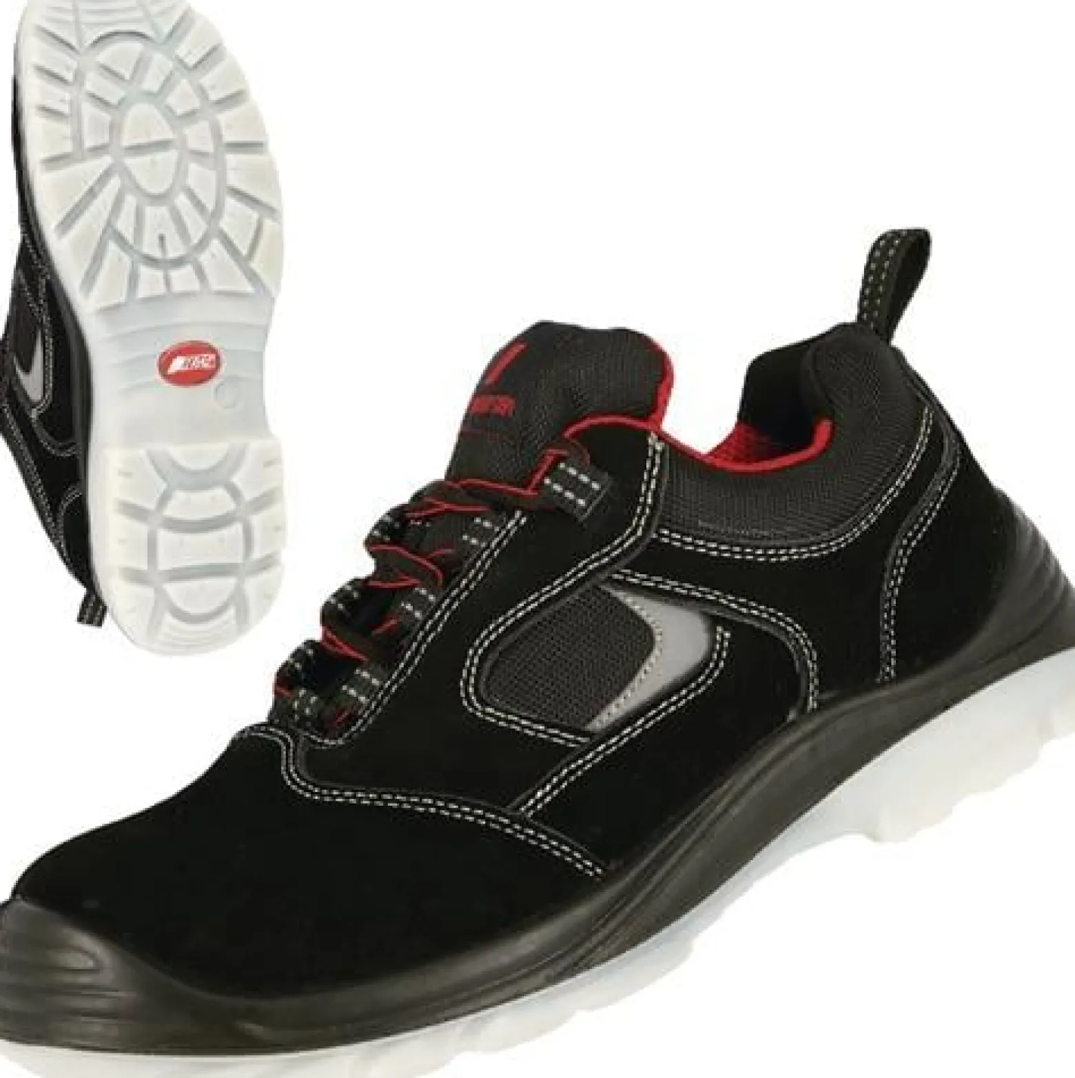 Sicherheitsschuh EASY STEP Gr.44 W.11 schwarz S1P SRC EN20345 Leder NITRAS