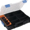 Sortimentskasten B440xT355xH76mm 12 Fächer 10 Trennstege transp.schwarz - 454270