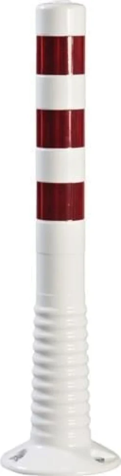 Sperrpfosten PU weiß/rot Ø 80 mm - 12232UV