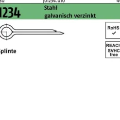 Splinte ISO 1234 2,5x 50 Stahl galv.verz. 500 Stück