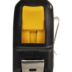 STABILA Taschenbandmaß BM 100, 8 m, Maßband mit metrischer Skala, bruchsicheres ABS-Gehäuse, beweglicher Anfangshaken, Gürtel-Clip, MID-Genauigkeit - 19581