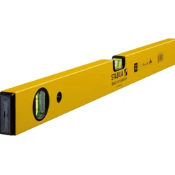 STABILA Wasserwaage Type 70, 60 cm, leichtes Alu-Profil, 1 Horizontal-Libelle, 1 Vertikal-Libelle, Made in Germany - 02284