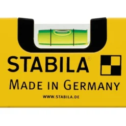 STABILA Wasserwaage Type 70, 60 cm, leichtes Alu-Profil, 1 Horizontal-Libelle, 1 Vertikal-Libelle, Made in Germany - 02284