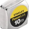 STANLEY Taschenrollbandmaß PowerLock L.10m B.25mm mm/cm EG II Ku.Clip lose - 1-33-442