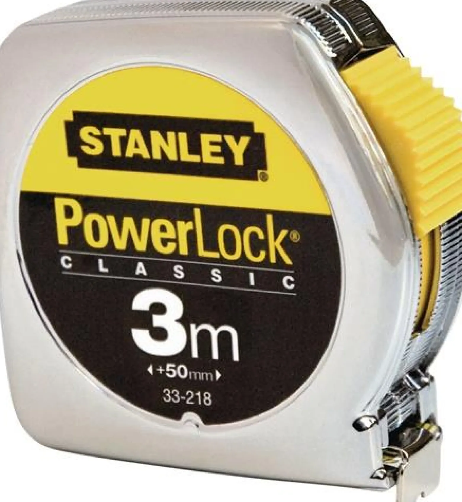 STANLEY Taschenrollbandmaß PowerLock L.3m B.12,7mm mm/cm EG II Metall Automatic SB - 0-33-218