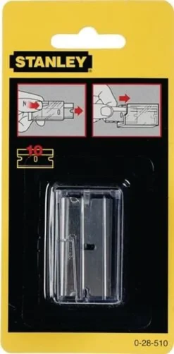 Stanley 10x Ersatzklingen für Glassschaber - 0-28-510