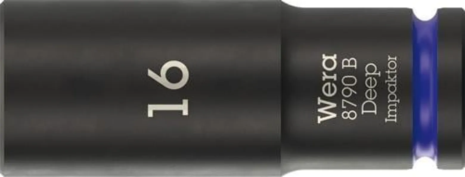 Steckschlüsseleinsatz 8790 B Impaktor Deep 3/8 Zoll 16mm L.63mm WERA