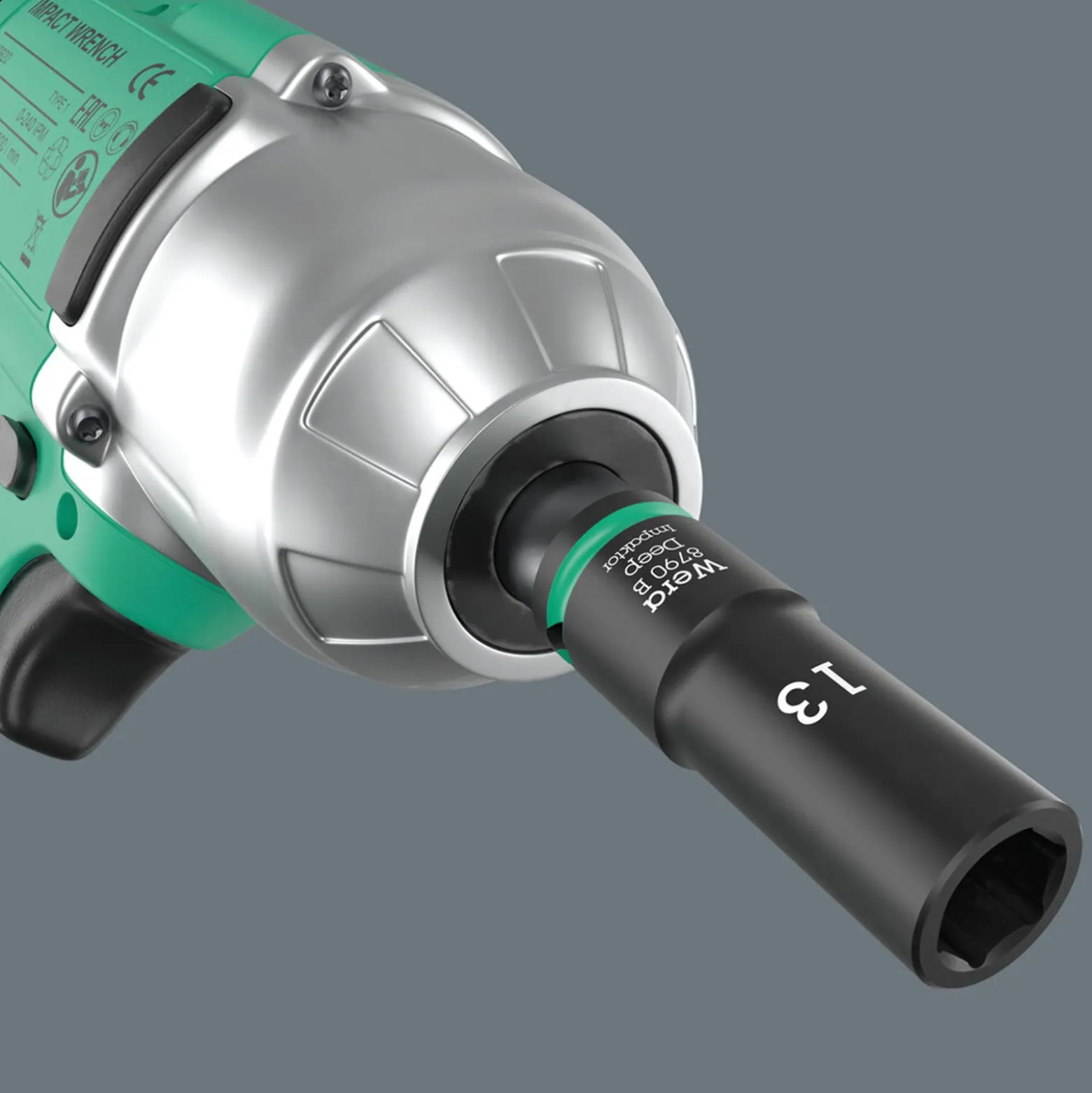 Steckschlüsseleinsatz 8790 B Impaktor Deep 3/8 Zoll 16mm L.63mm WERA