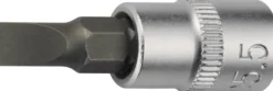 Steckschlüsseleinsatz 1/4 Zoll Schlitz 4mm L.32mm TECWERK