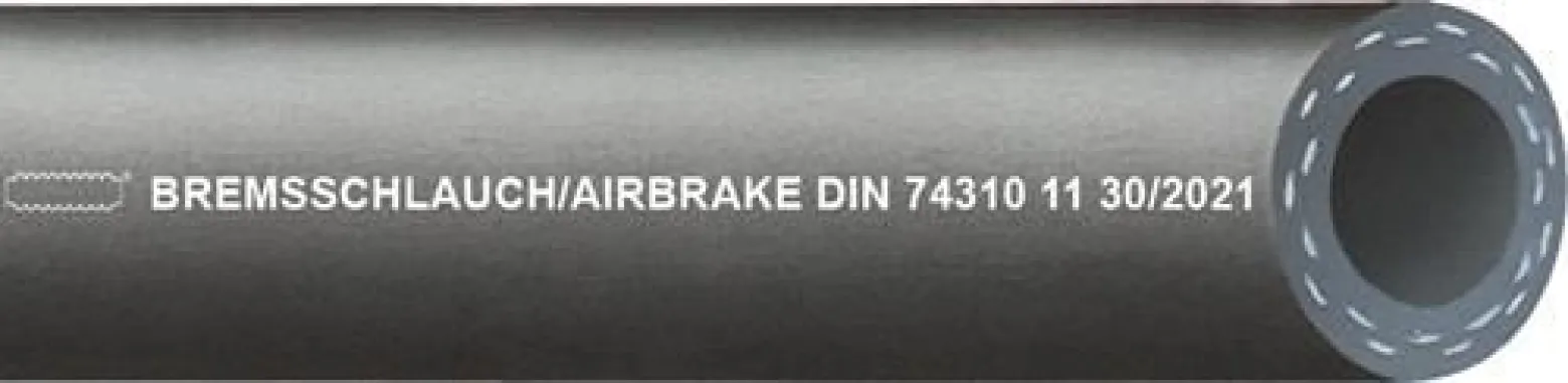 Stickstoffschlauch AIRBRAKE ID 11,0mm AD 18,0mm L.40m Schwarz TEGUMA
