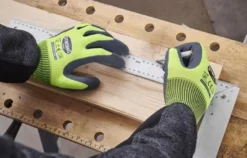 STRONGHAND Handschuhe Flexter neongelb / grau EN 388 PSA II Gr. 7 - 0530-07H