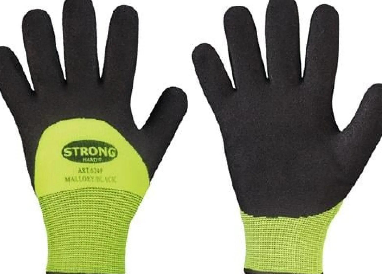 STRONGHAND Kälteschutzhandschuhe Mallory / Black schwarz / gelb EN 388 EN 511 PSA II Gr. 8 - 0249-08H