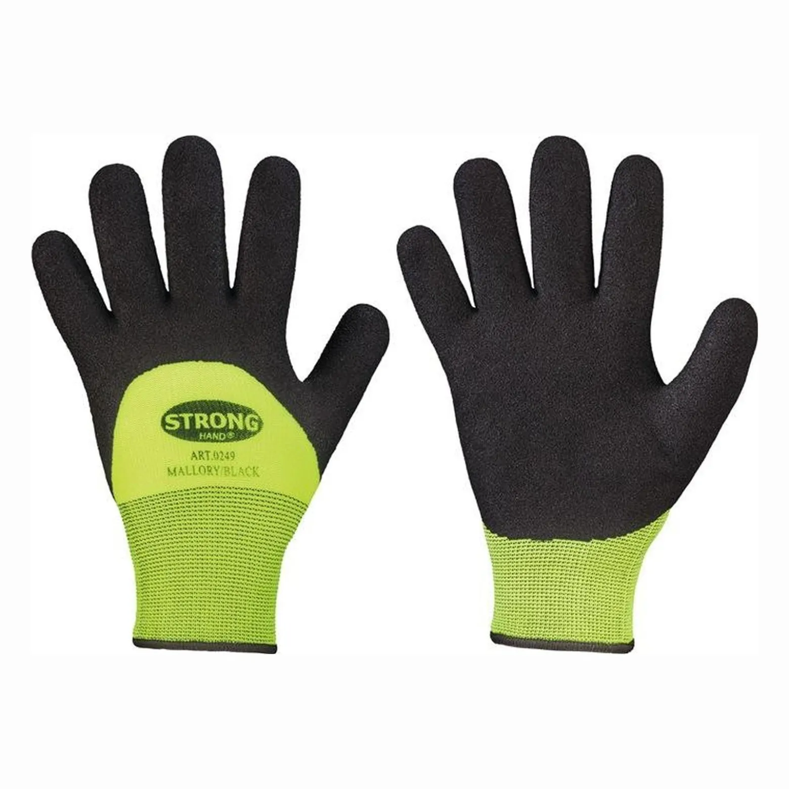 STRONGHAND Kälteschutzhandschuhe Mallory / Black schwarz / gelb EN 388 EN 511 PSA II Gr. 8 - 0249-08H