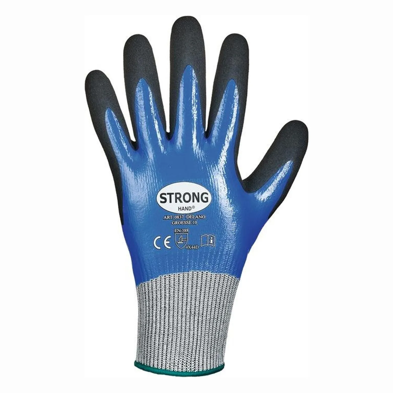 STRONGHAND Schnittschutzhandschuhe Delano dunkelblau / schwarz EN 388 PSA II Gr. 8 - 0837-08H
