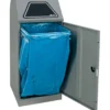 Stumpf Abfalltrennung Modul-Vario 120 graualu-struktur ProSlide-System 120l - 625-120-0-1-100