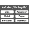 Stumpf 6x Piktogramm-Set Wortbegriffe - 5408880