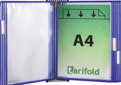 tarifold Wandhalter 5 Sichttafeln blau - 416161