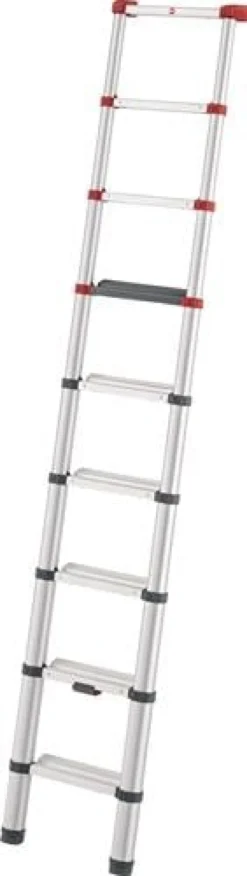 Teleskop-Anlegeleiter Alu.9 Sprossen max.Gesamtbelastung 150kg