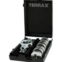 TERRAX by RUKO Gewindeschneideisen-Satz 8tlg. HSS in Stahlblechkassette - A245014