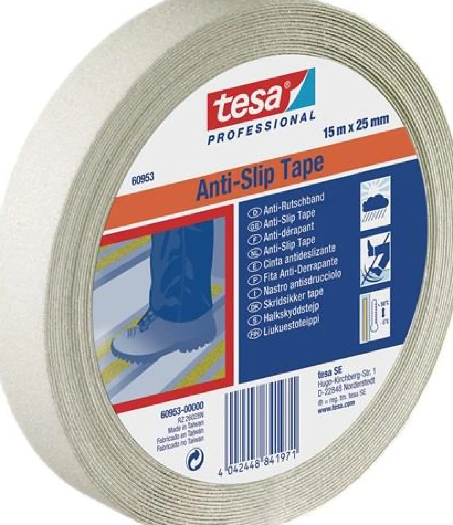 Tesa Antirutschklebeband 60953 beige phosphoreszierend - 60953-00000-00