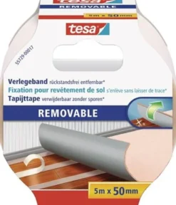 Tesa doppelseitiges Verlegeband 55729 Länge 5 m Breite 50 mm - 55729-00017-11