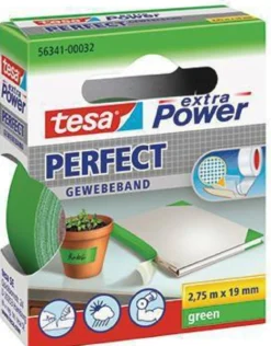 tesa Gewebeband Extra Power Perfect 56341-00032 19mmx2,75m grün