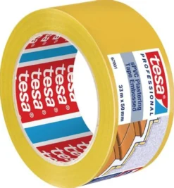 TESA PVC Putzband 67001 quergerillt gelb 33 m x 50 mm - 67001-00001-00