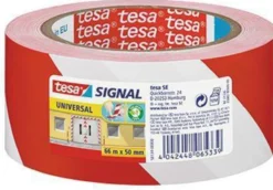 tesa Signalklebeband 58134-00000 50mmx66m bedruckt rot weiß