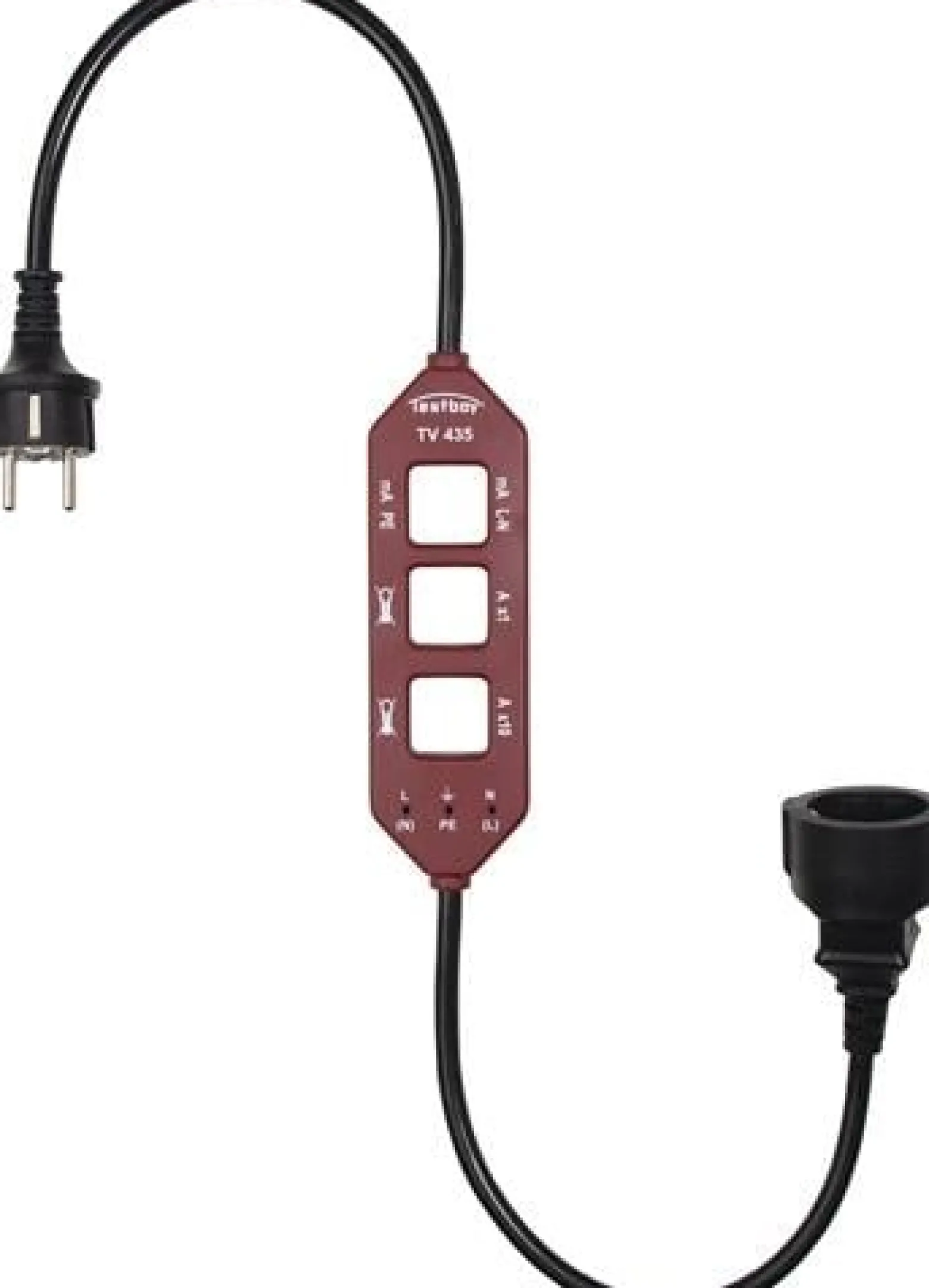 TESTBOY Strommessadapter TV 435 Laststrom-/Differenz-/Leckstrommessung - Testboy TV 435