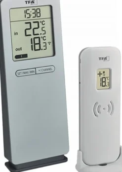 TFA Funkthermometer LOGOneo in.b.+50GradC/auß.-40GradC b.+60GradC H155xB64xT46mm Ku. - 30.3071.54
