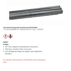 TIG-Schweißstab W-1.4316 Ø 3,2 mm - 43163211