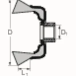 Topfbürste POS TBG ST D.65mm M14 Drahtstärke 0,35mm STA PFERD