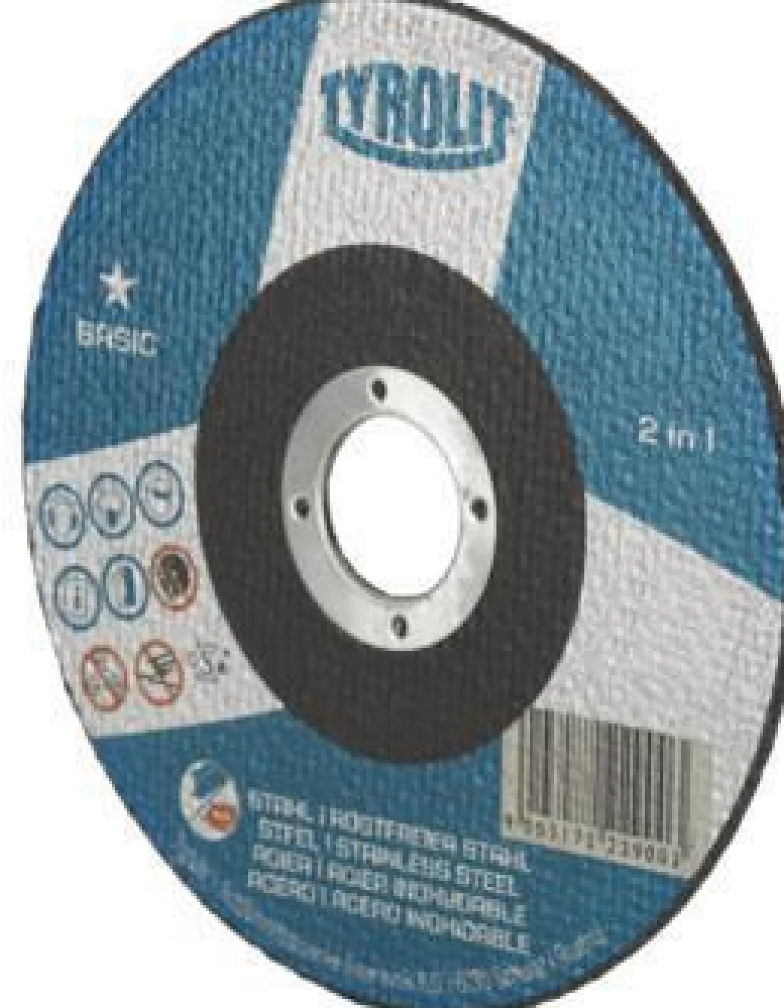 Trennscheibe BASIC D125x1mm ger.2in1 Bohr.22,23mm TYROLIT