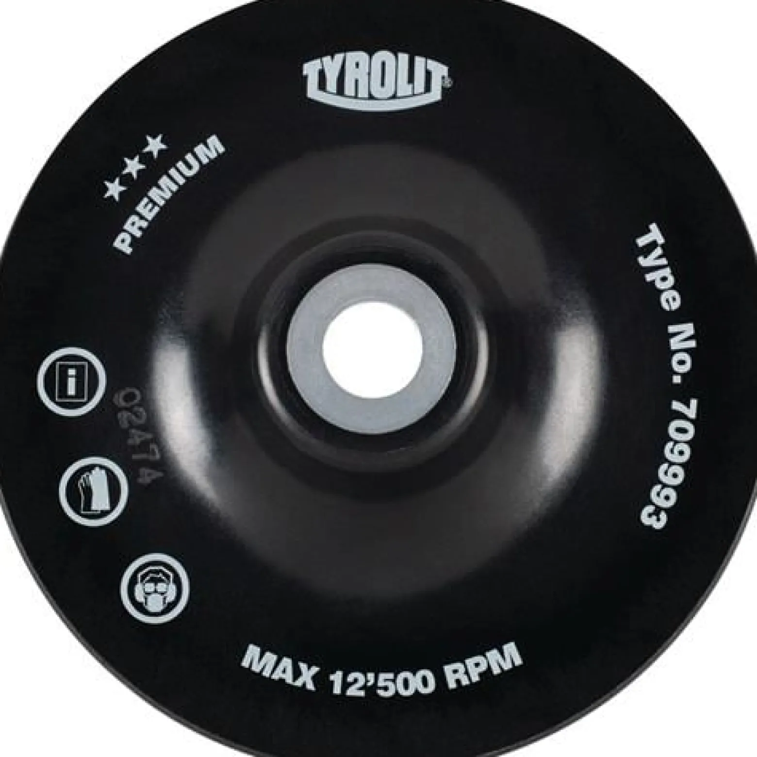 TYROLIT Stützteller Fiberscheiben PAD UNI Ø125 mm M14 hart - 709993