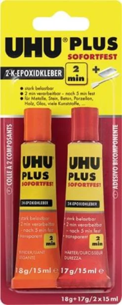UHU 2K-Epoxidharzklebstoff PLUS SOFORTFEST 35 g - 45705