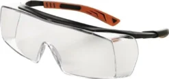 Univet Schutzbrille 5X7010000 EN 166 EN 170 FT K Bügel schwarz Scheibe klar Polycarbonat - 5X7.01.00.00