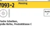 Unterlegscheibe ISO 7093-2 8 Messing 500 Stück