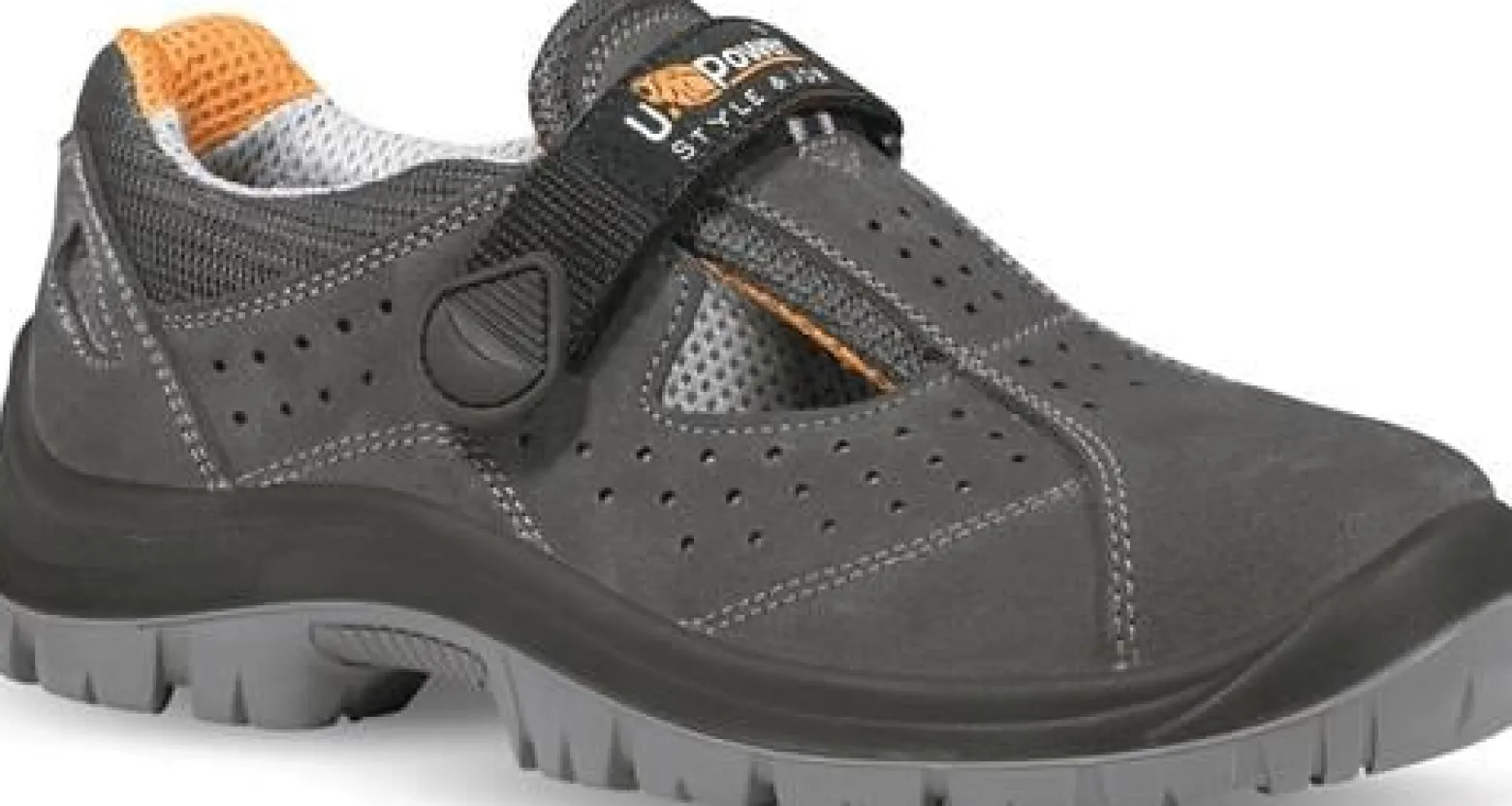 U.POWER Sicherheitssandale MAGIC Gr.43 grau Leder S1P SRC EN20345 - BC30335-43