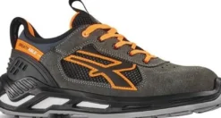 U.POWER Sicherheitsschuh Ryder Gr.42 grau/orange S1P SRC ESD EN20345 Leder - RS20016-42