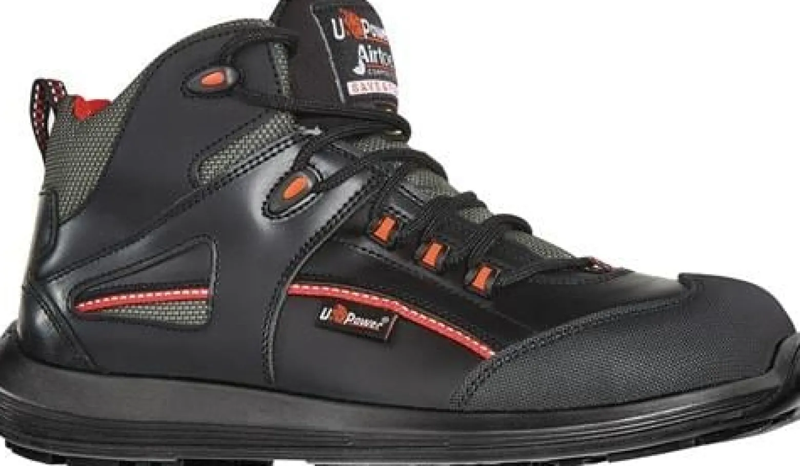 UPower Sicherheitsstiefel Teak Größe 42 schwarz / rot - RR10304-42