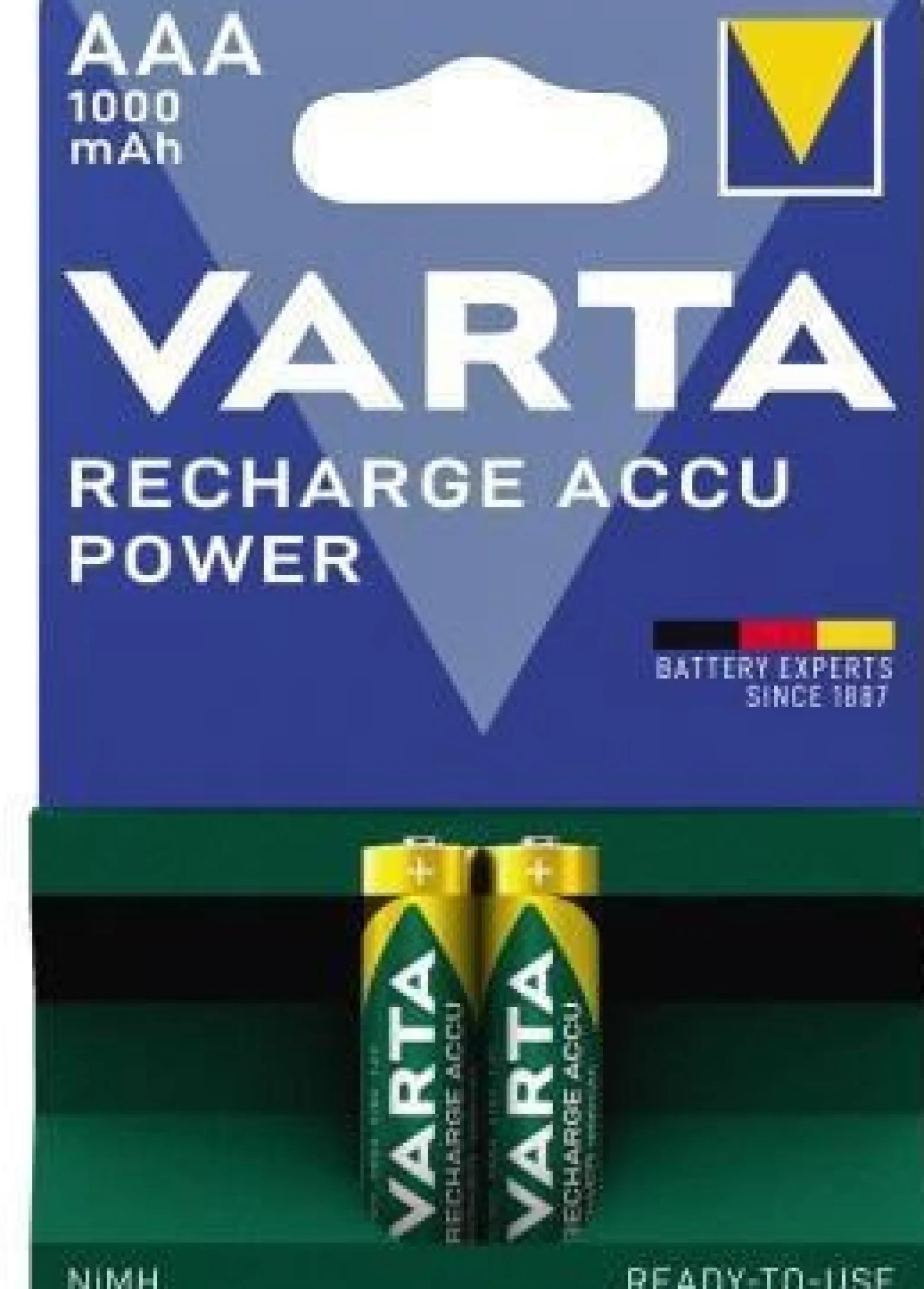 Varta Akku Ready2Use 5703301402 AAA Micro HR03 1.000mAh 2 St./Pack.