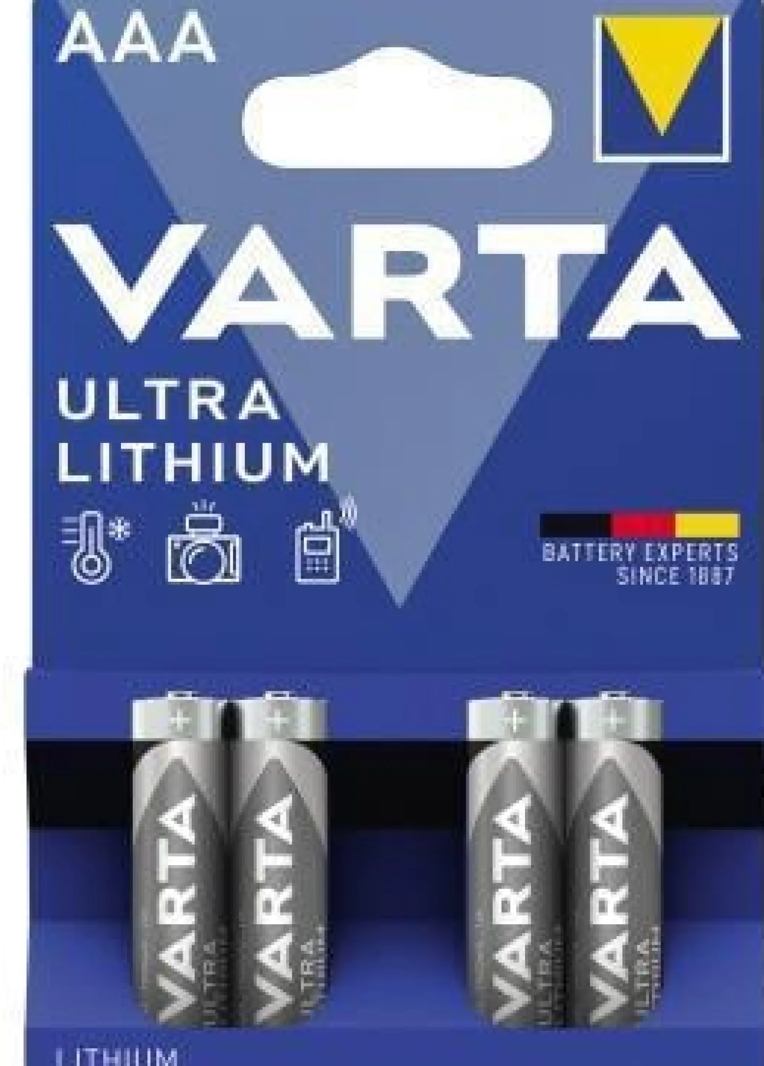 Varta Batterie 6103301404 AAA Micro 1,5V 4 St./Pack.