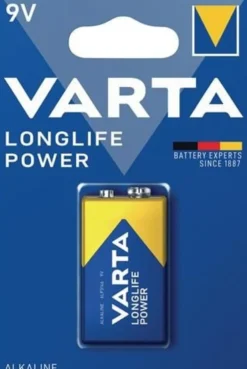 VARTA Batterie Longlife Power 9 V 6LP3146-E Block 580 mAh - 04922. 121.411