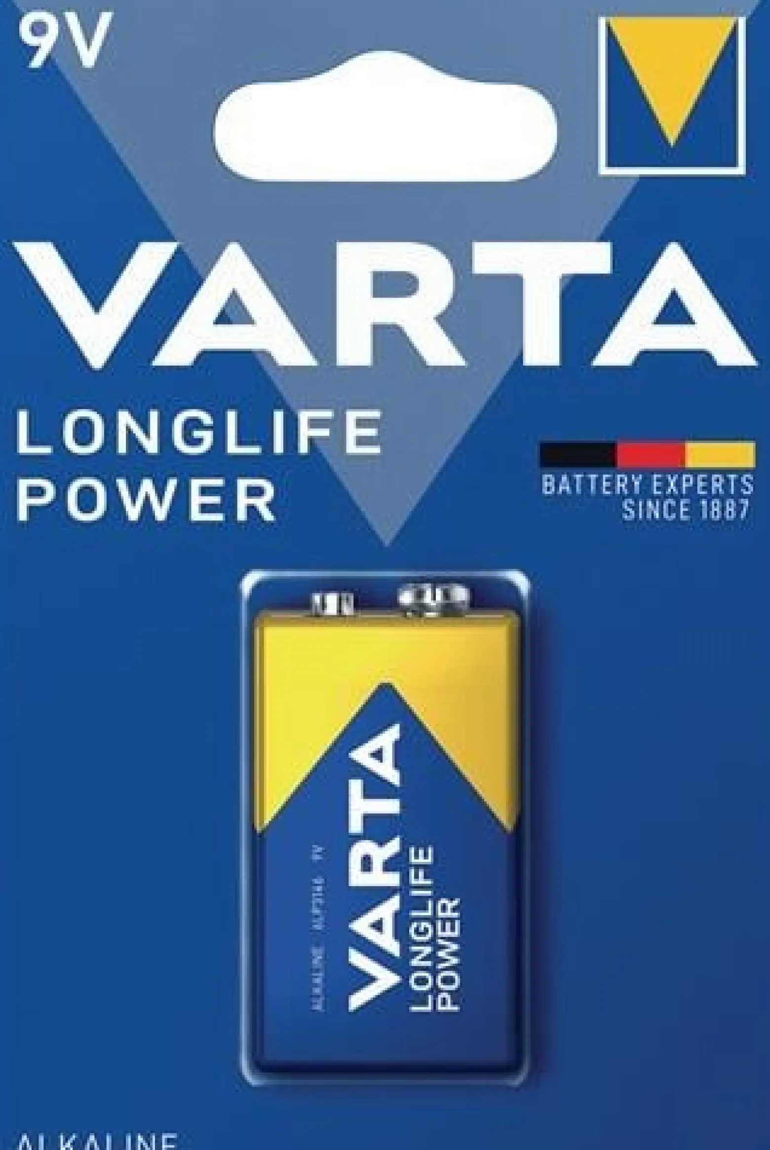 VARTA Batterie Longlife Power 9 V 6LP3146-E Block 580 mAh - 04922. 121.411