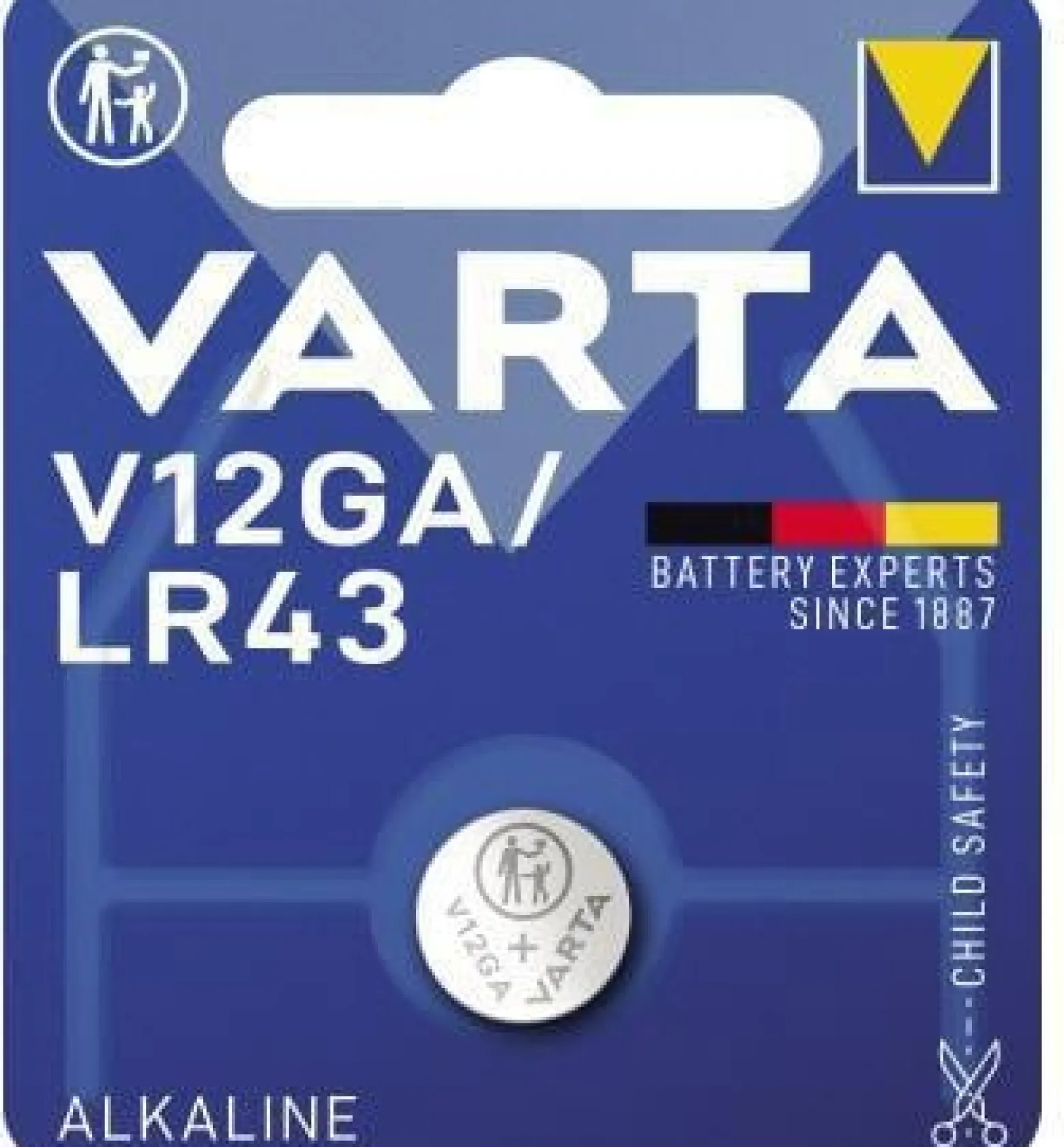 Varta Knopfzelle 04278101401 V12GA 1,5V 80mAh Alkali-Mangan