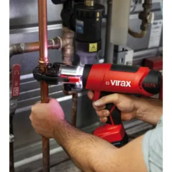 VIRAX Akku-Pressmaschine VIPER M2X 18V 1x 2,0 Ah CAS-Akku + Ladegerät inkl. Mutterzange - 253569