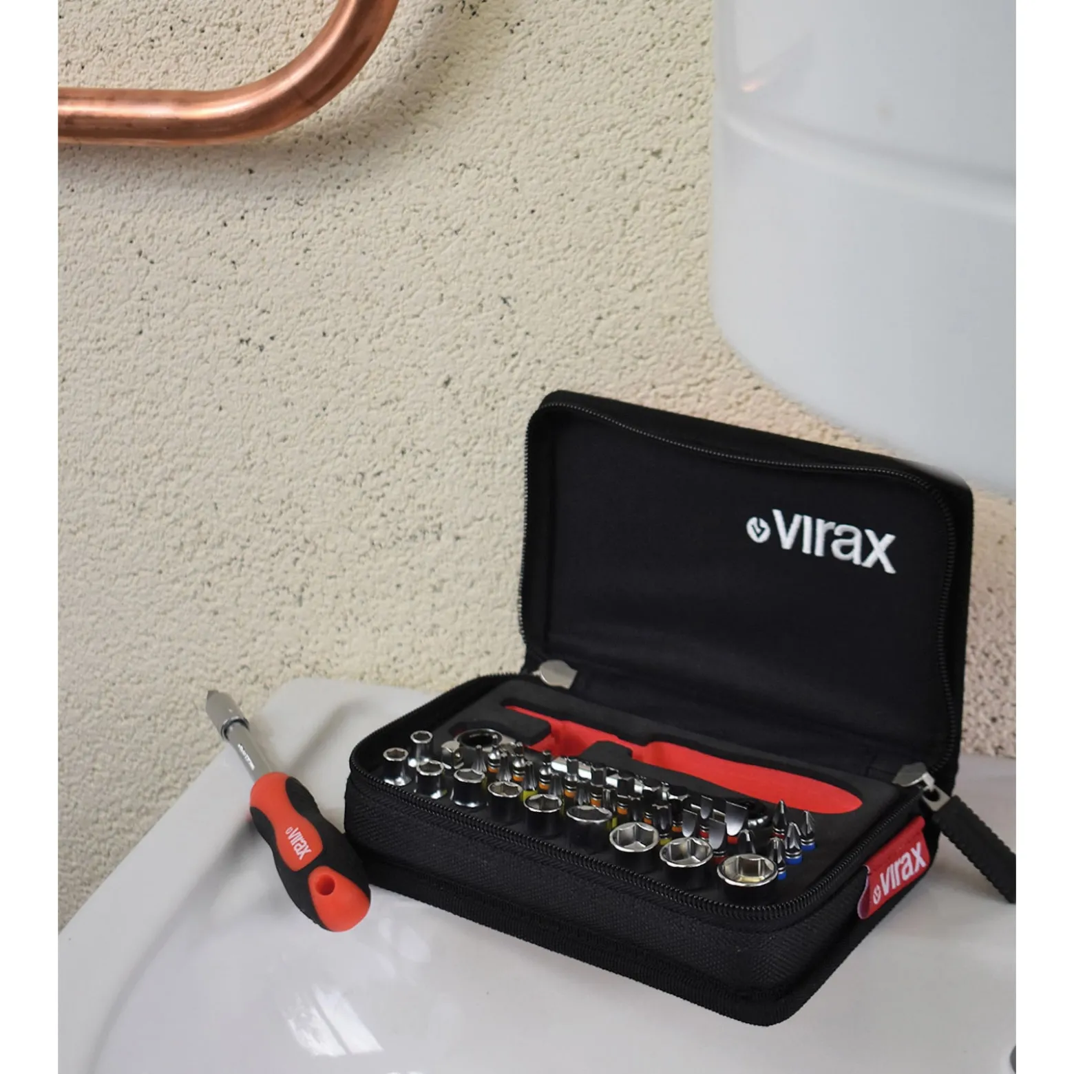 VIRAX 1/4" Kompakte Steckschlüssel + Bits Set - 41 Stk - 310400