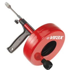 VIRAX Rohrreiniger mit Trommel 7,5m/6,4mm - 290600